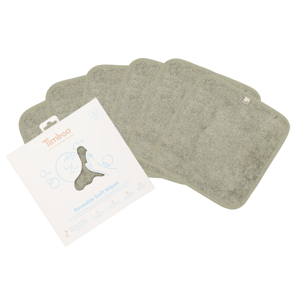 Reusable soft wipes (6 pieces)
