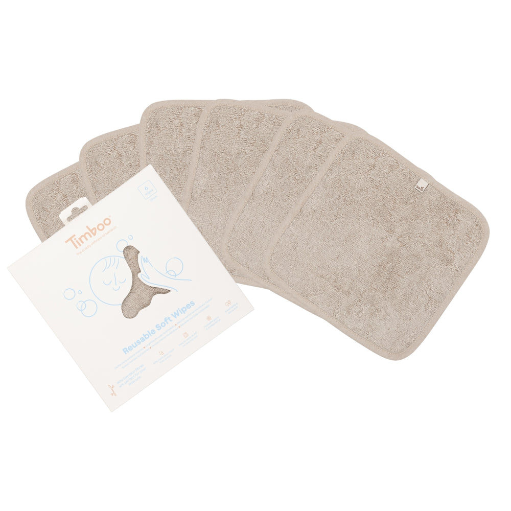 Reusable soft wipes (6 pieces)