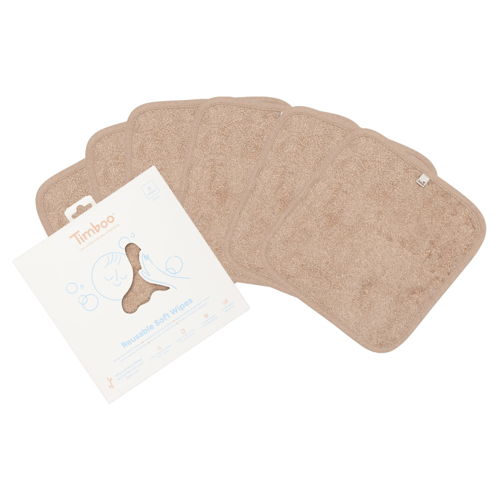 Reusable soft wipes (6 pieces)